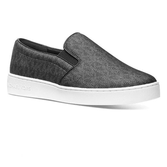 MICHAEL Michael Kors Shoes - MICHAEL Michael Kors Keaton Black Slip-On Shoes
